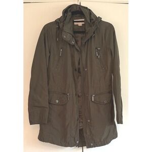 MICHAEL Michael Kors Olive Green Hooded Anorak Jacket Size Small